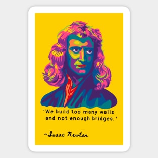 Isaac Newton Portrait Sticker